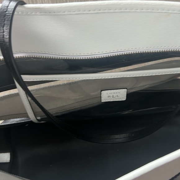 Ralph Lauren Black Label classy elegant black & white tote. - Picture 4 of 11